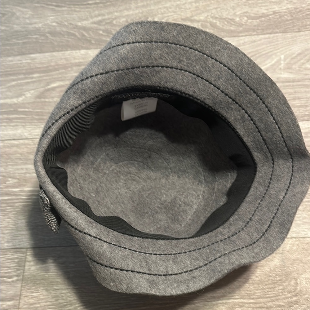 Madison 88 Gray Wool Women's Hat with Buckle - Picture 4 of 6